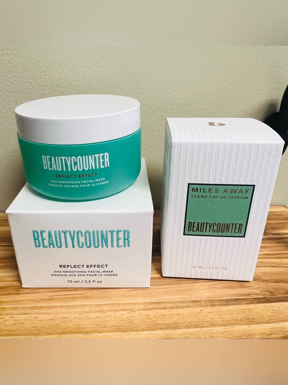 beautycounter BUNDLE Miles Away eau de perfume & Effect Facial Mask